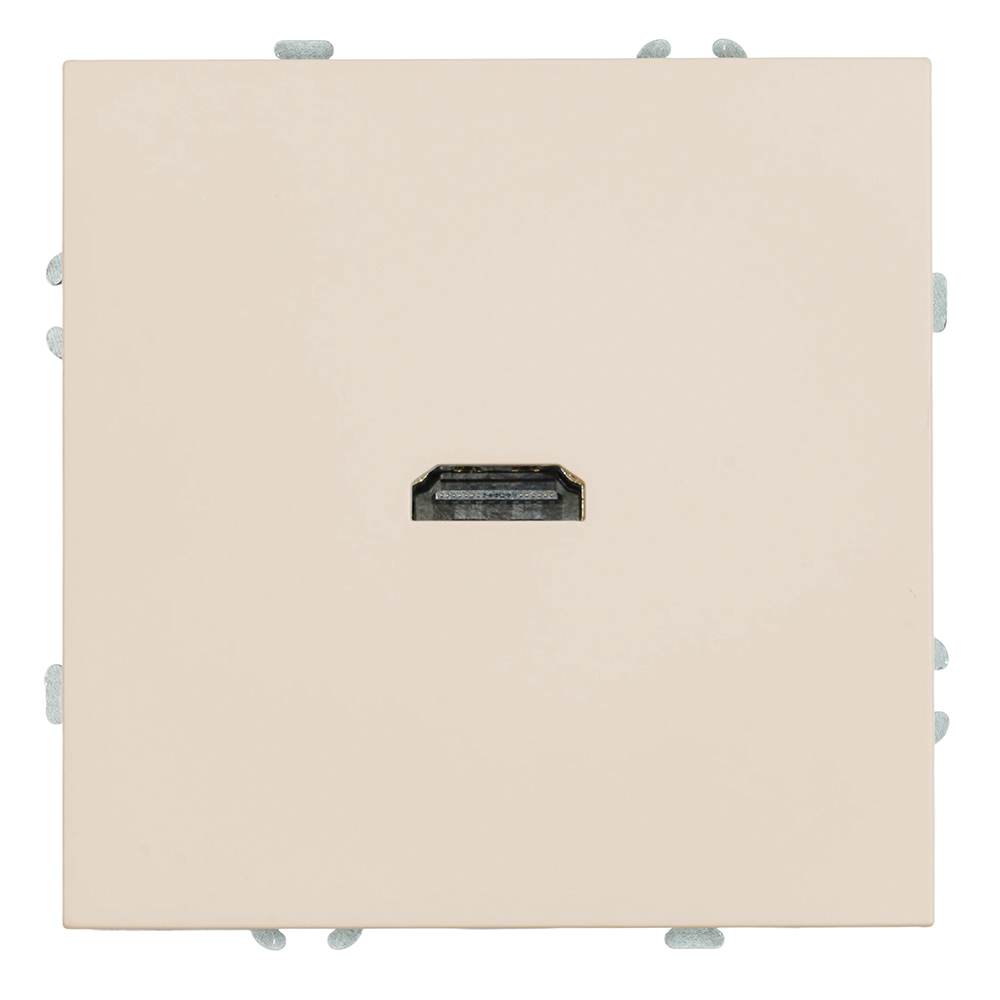 Розетка HDMI 2.0 Type A (механизм), серия Эмили, RST00-5118-08, кашемир, soft touch