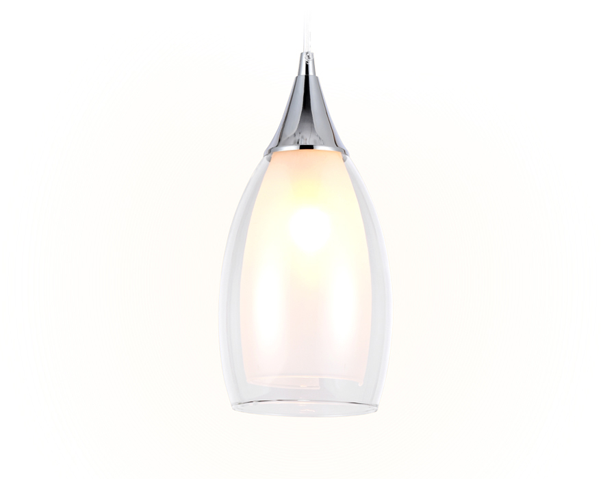 Светильник подвесной Ambrella TR3542 CH/CL хром/прозрачный E14 max 40W D130*1000