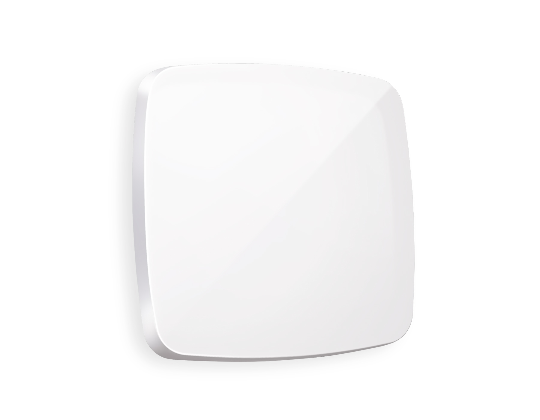 OP1010 Лицевая панель OMEGA (Белый глянец) для 1-кл выключателей QUANT