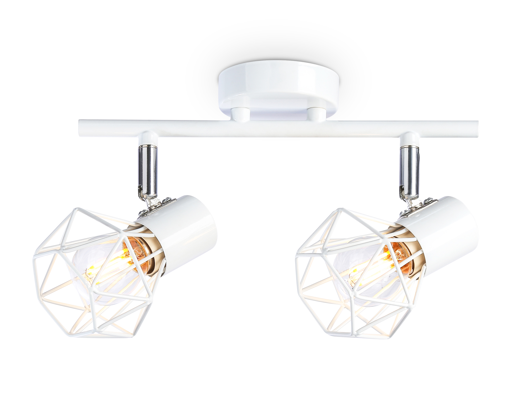 Спот настенно-потолочный AMBRELLA TR8628/2 WH/CH белый/хром E27*2 max 40W 260*91*175 в стиле лофт