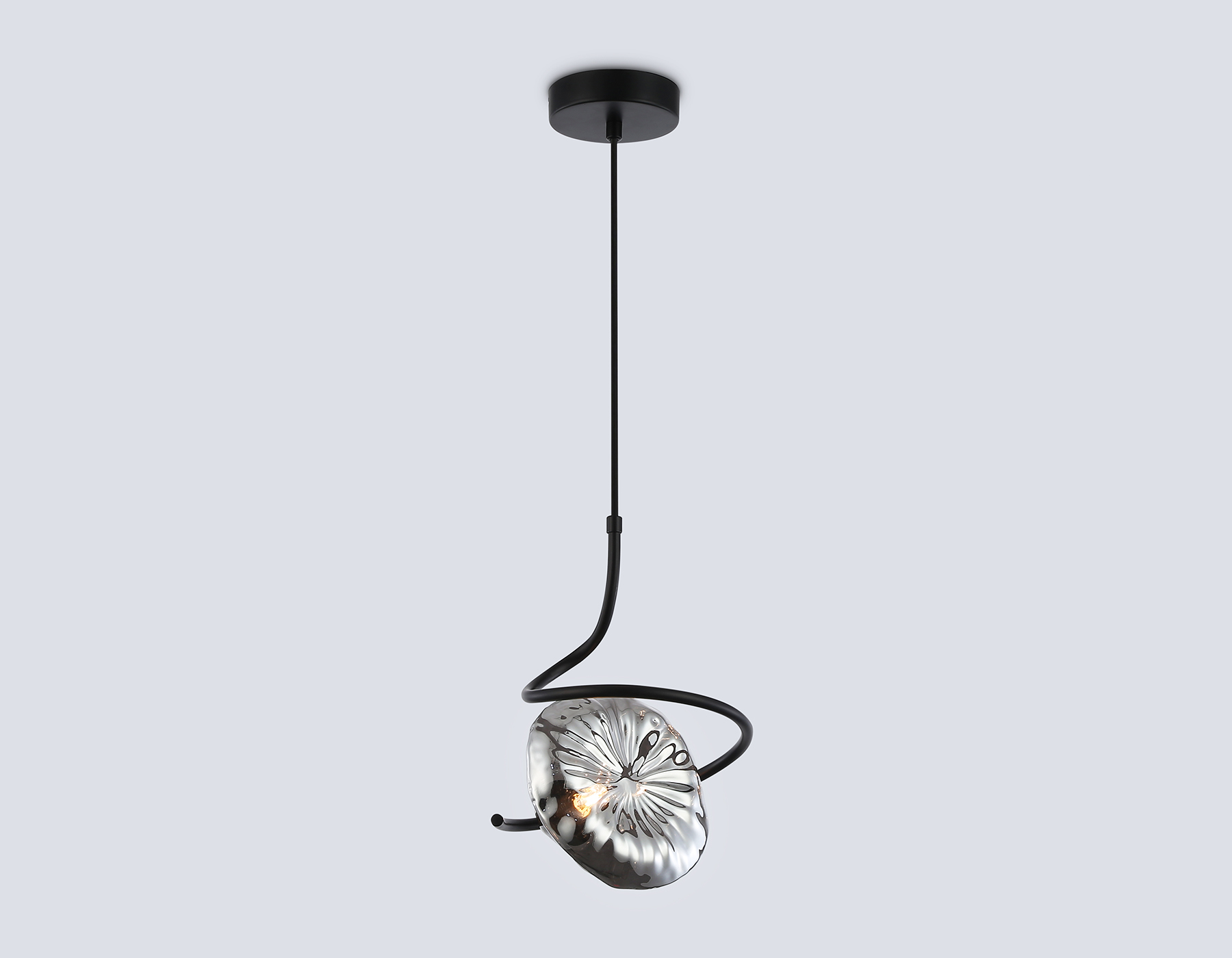 Светильник подвесной LH15001 BK/SM черный/дымчатый G9 max 40W D190*1400