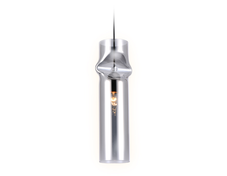 Светильник подвесной Ambrella TR3561 BK/SM черный/дымчатый E27 max 40W D130*1200