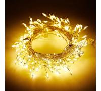 Гирлянда светодиодная ФАРЛАЙТ на медном проводе "Фейерверк" 3 м USB 200 LED теплый белый IP20