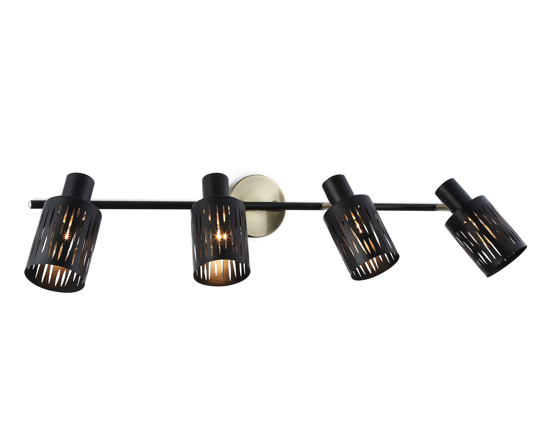 Настенно-потолочный спот в стиле лофт AMBRELLA TR8670/4 BK/SB чёрный/бронза E14/4 max 60W