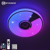 Люстра светодиодная музыкальная ESTARES SONG RGB 40W R-APP-330x65-WHITE/CHROME/SHINY-220-IP20