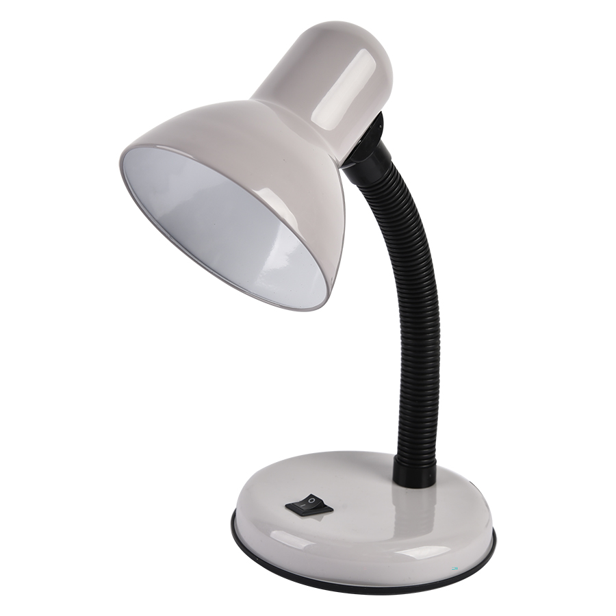 Светильник настольный под лампу е27  General  GTL-033  серый (глянец)  на основании (800133) (1/24)