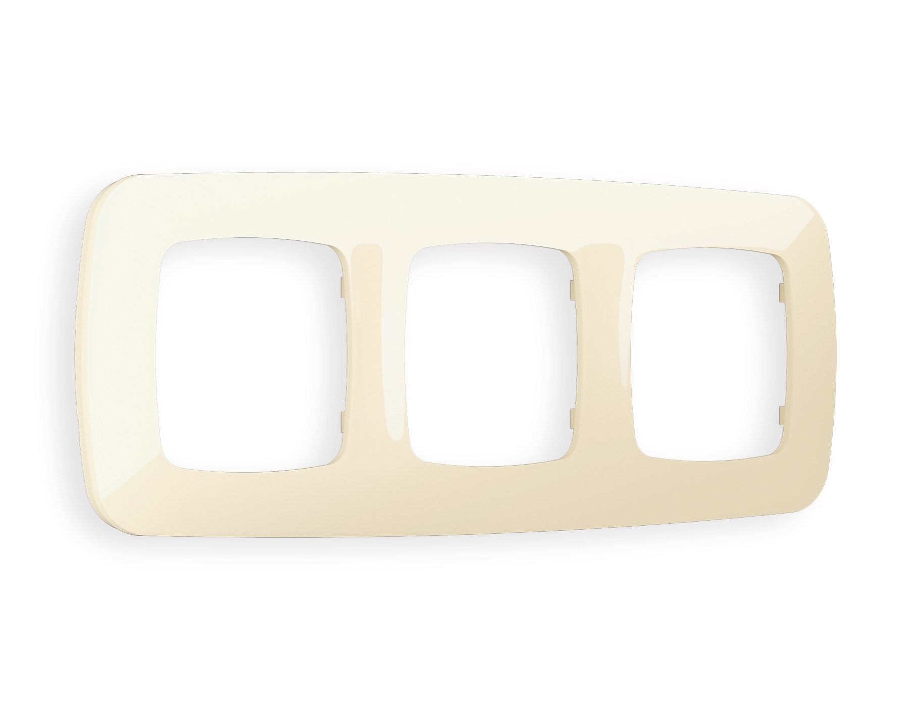 OF140303 Рамка OMEGA Ecta (Бежевый глянец) 3-ая