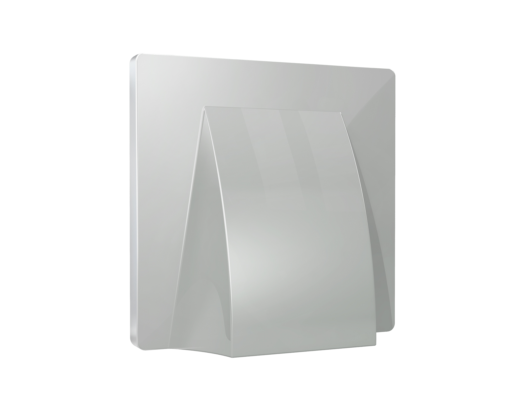 AP4158 Лицевая панель ALFA (Серебро глянец) для вывода кабеля QUANT