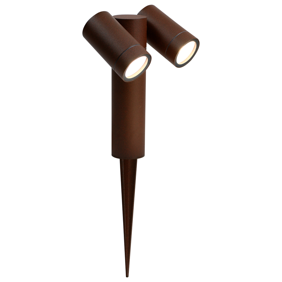 Садово-парковый светильник General GPF-2MR16-GU10-R-IP65 Коричневый Люмикс
