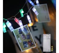 Гирлянда светодиодная ФАРЛАЙТ "Прищепки" 3 м USB 30 LED многоцвет IP20