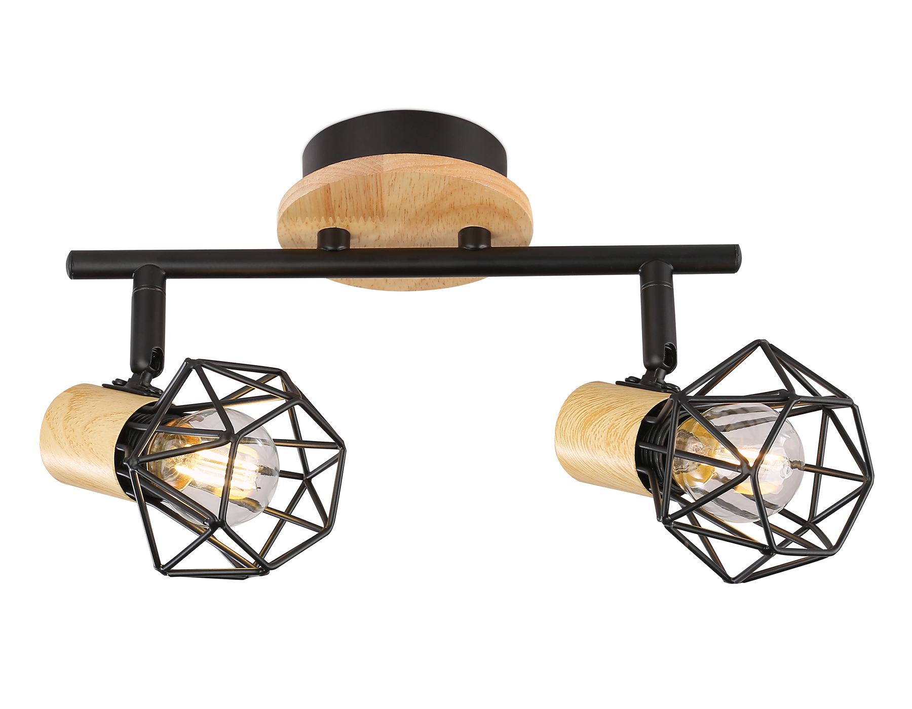 TR8752/2 BK/WD черный/дерево IP20 E27/2 310*115*200