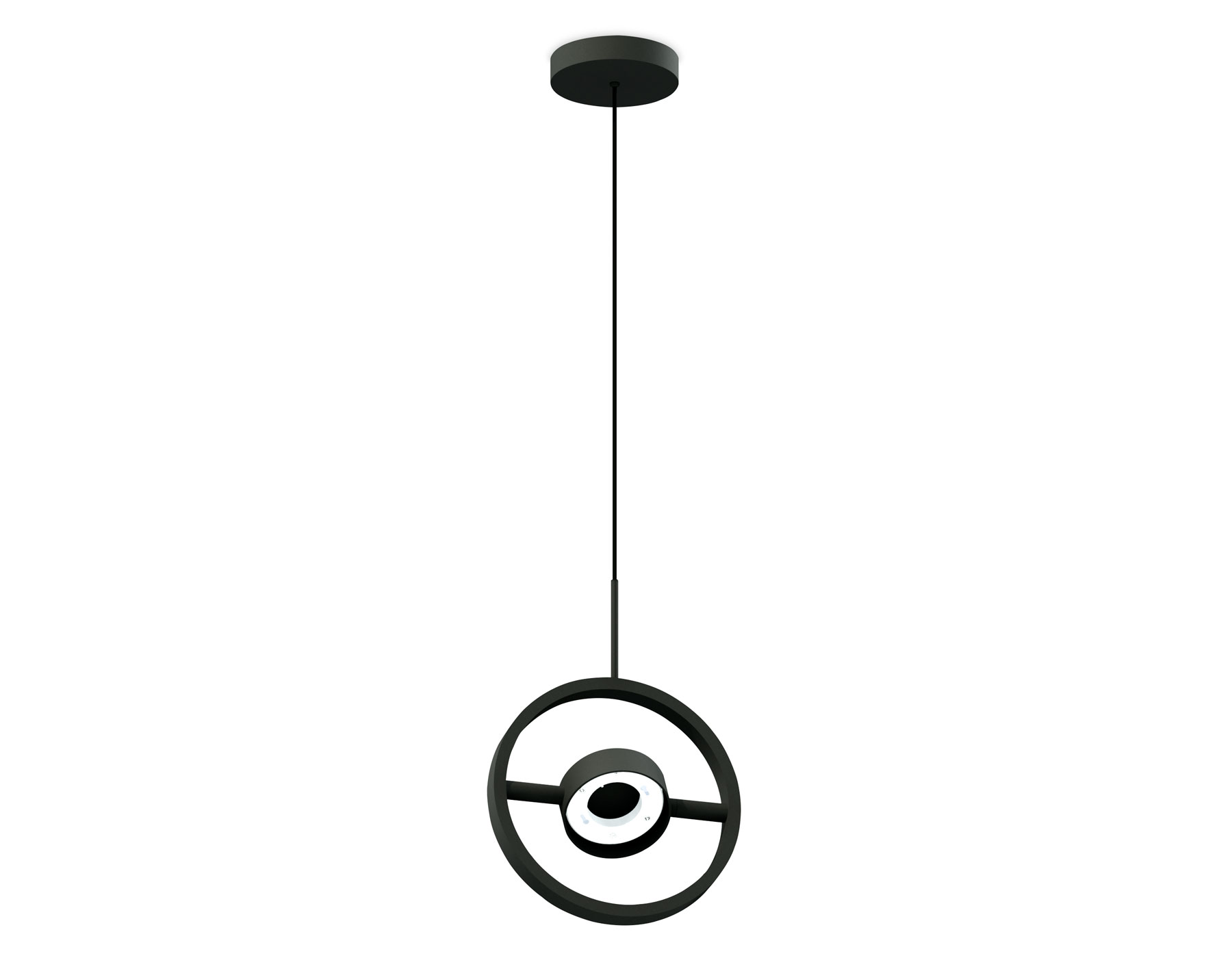 Корпус светильника подвесной поворотный D85 C9112 SBK черный песок 200*20*1085mm GX53