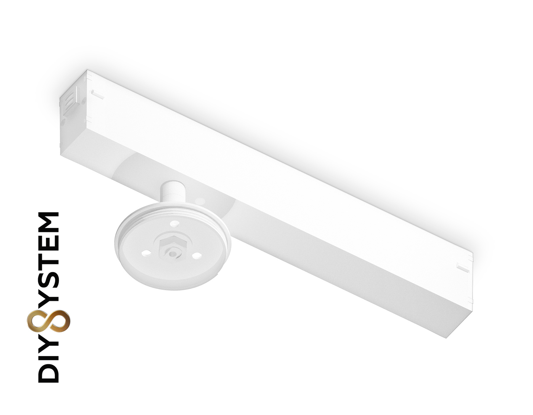 Крепеж трековый для корпуса DIY D60mm Magnetic 220V A2544 WH белый 232*60*80
