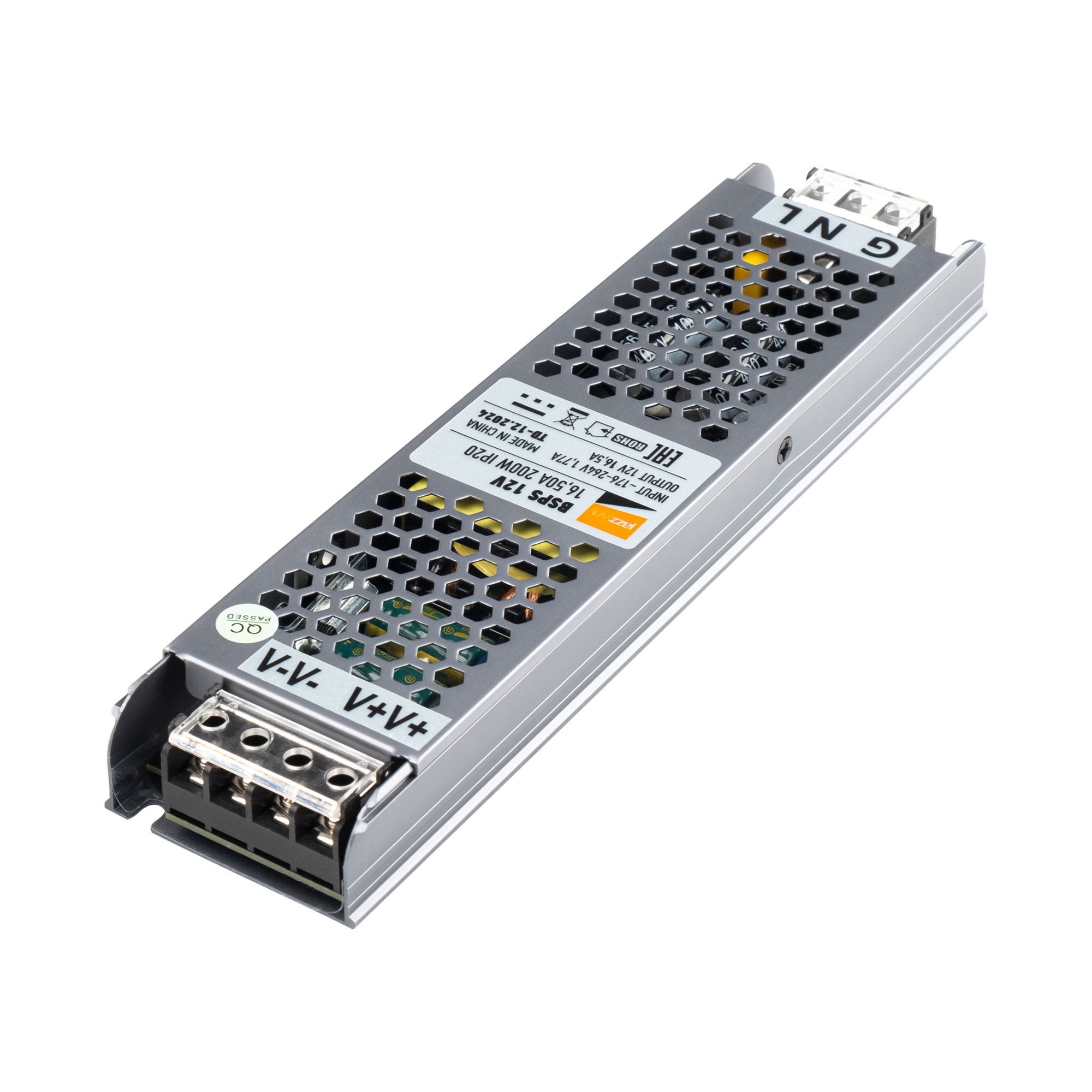 Драйвер JAZZWAY BSPS 12V16,60A=200w IP20