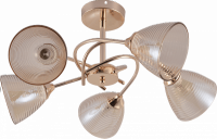 Люстра XA1629B/5 FGD золотой хром 5х60W E27 d600 h300, HN25