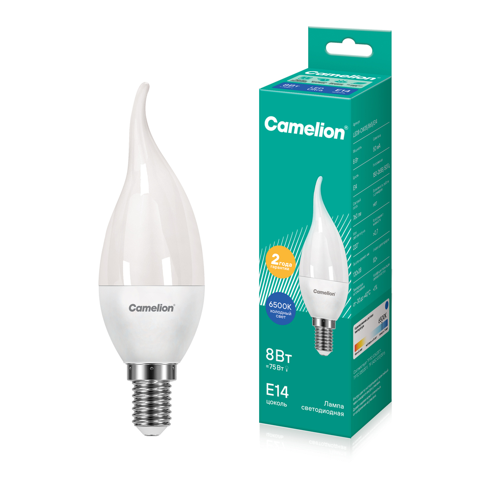 Лампа CAMELION LED8-CW35/865/E14 220V 8W