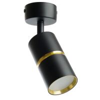 Светильник FERON ML1861 ZEN под лампу 1x35W GU10, чёрный, золото