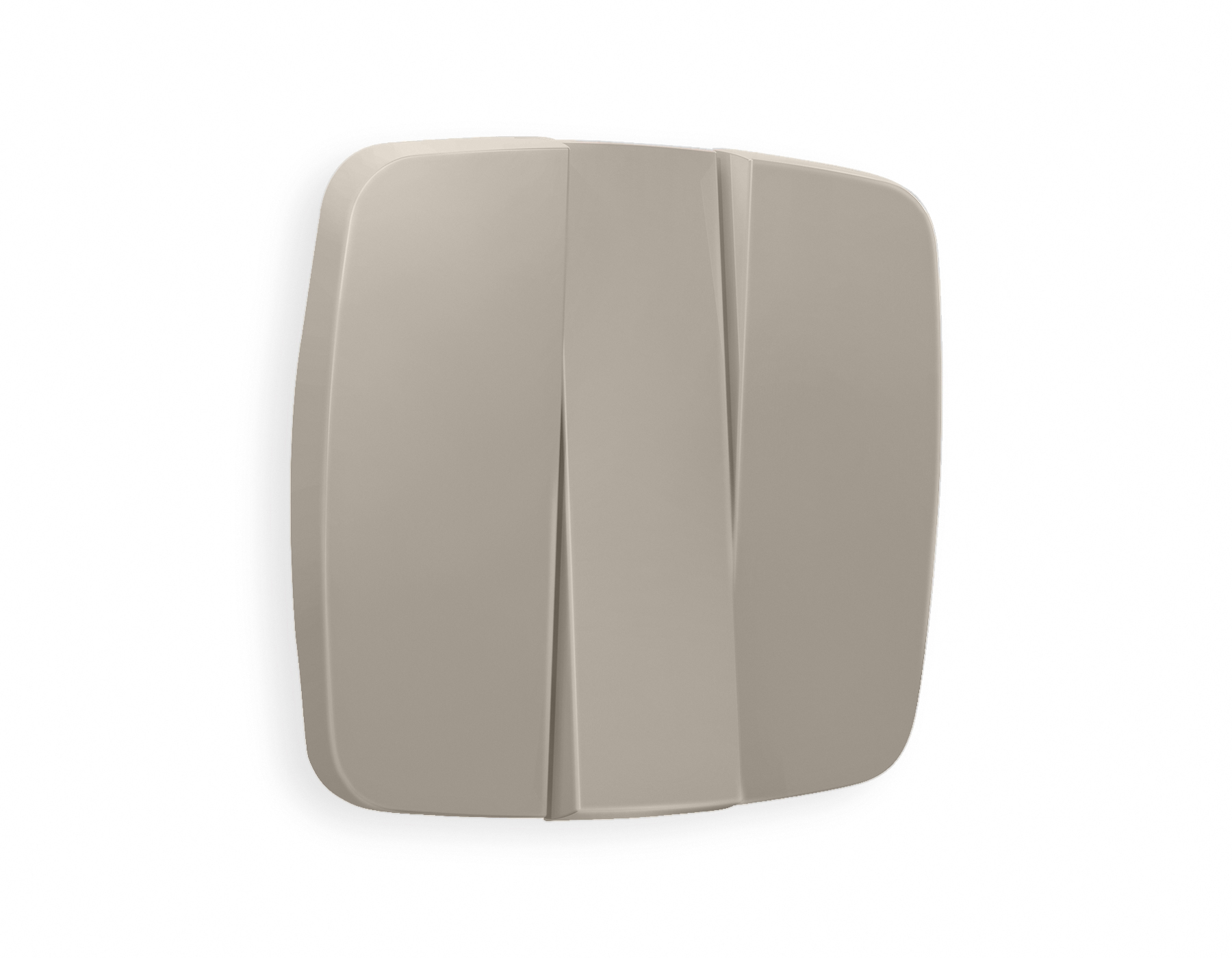 OP3650 Лицевая панель OMEGA (Серо-бежевый матовый) для 3-клавишных выключателей QUANT