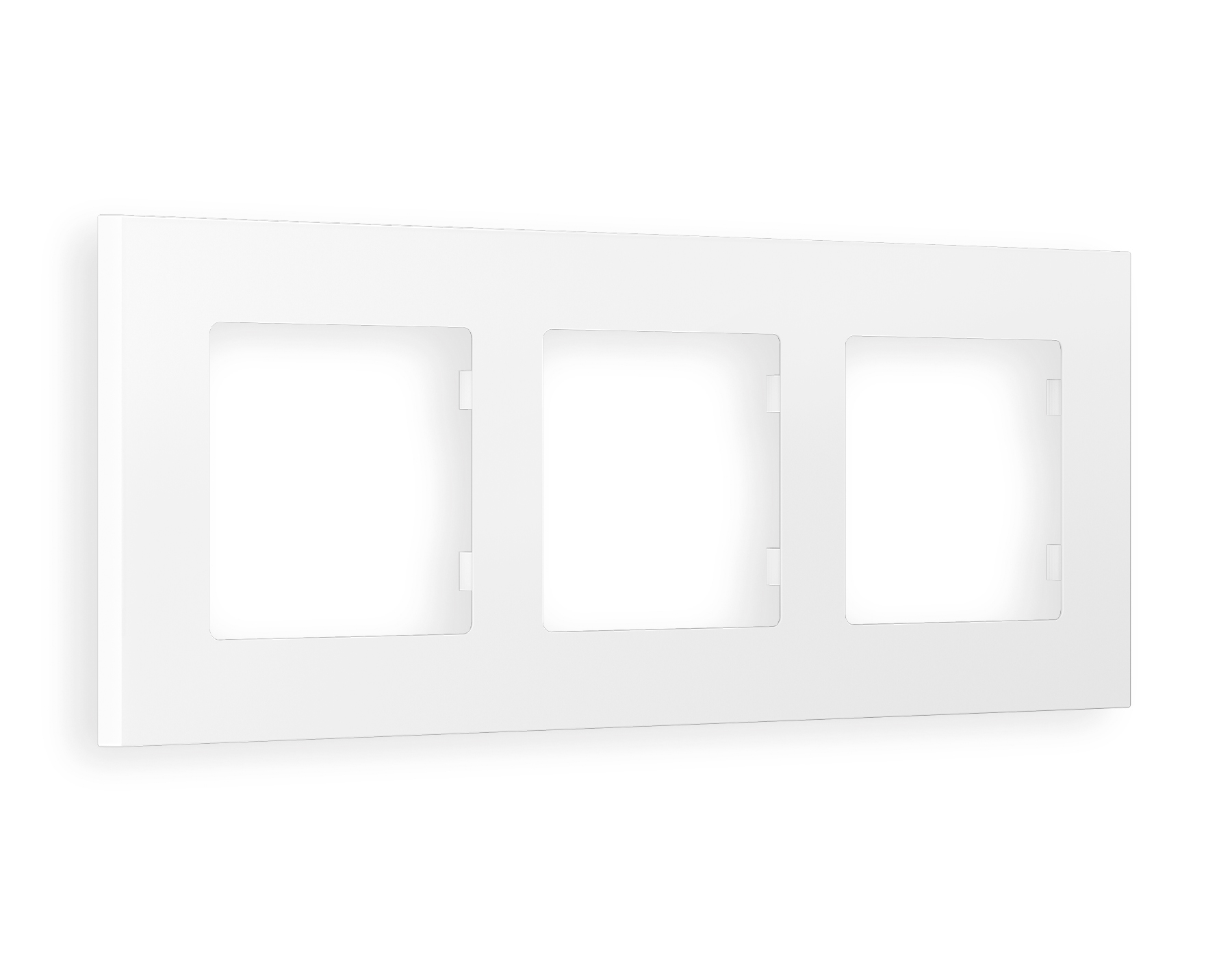 AF250123 Рамка ALFA Qubi (Белый матовый) 3-ая