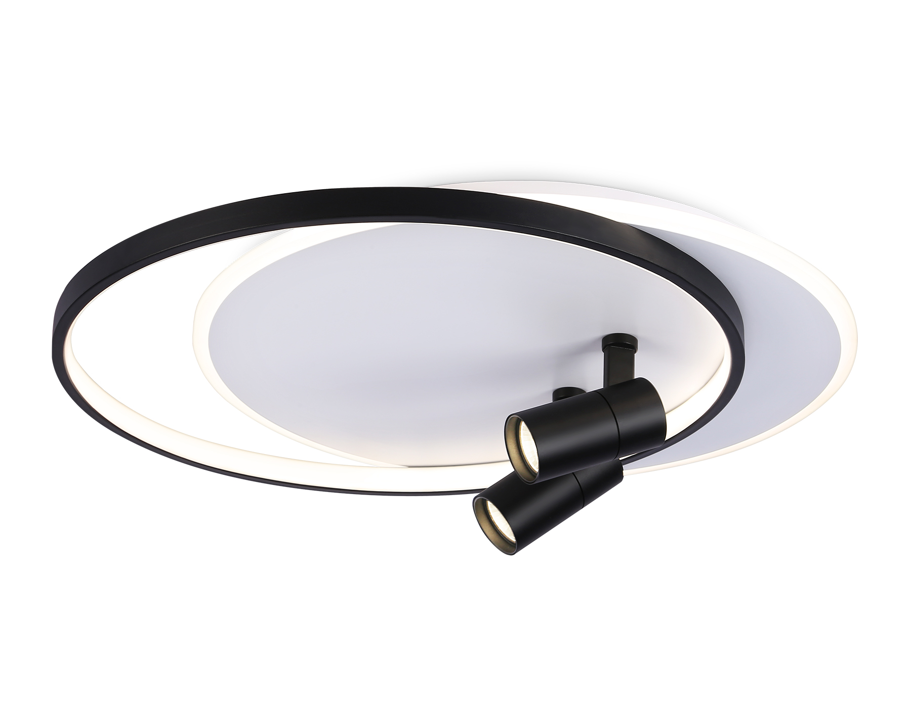 Светильник Ambrella FL51392/1+2 WH/BK белый/черный 3000K-6400K 65W 560*480*120 (ПДУ РАДИО 2.4G)