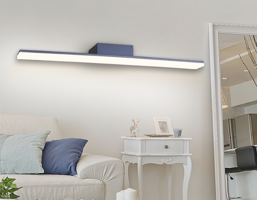 Светильник настенный Ambrella FW424 SBB синий космос/песок LED 4200K 18W 600*50*100 с выключателем