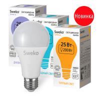 Светодиодная лампа Sweko 42 серия 42LED-A70-25W-230-4000K-E27