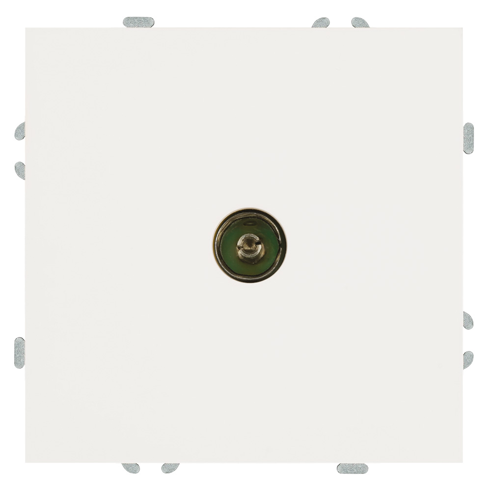 Розетка телевизионная 1-местная (механизм), 75 Ом, 5-862МГц, серия Эмили, RST00-5108-01 белый фарфор