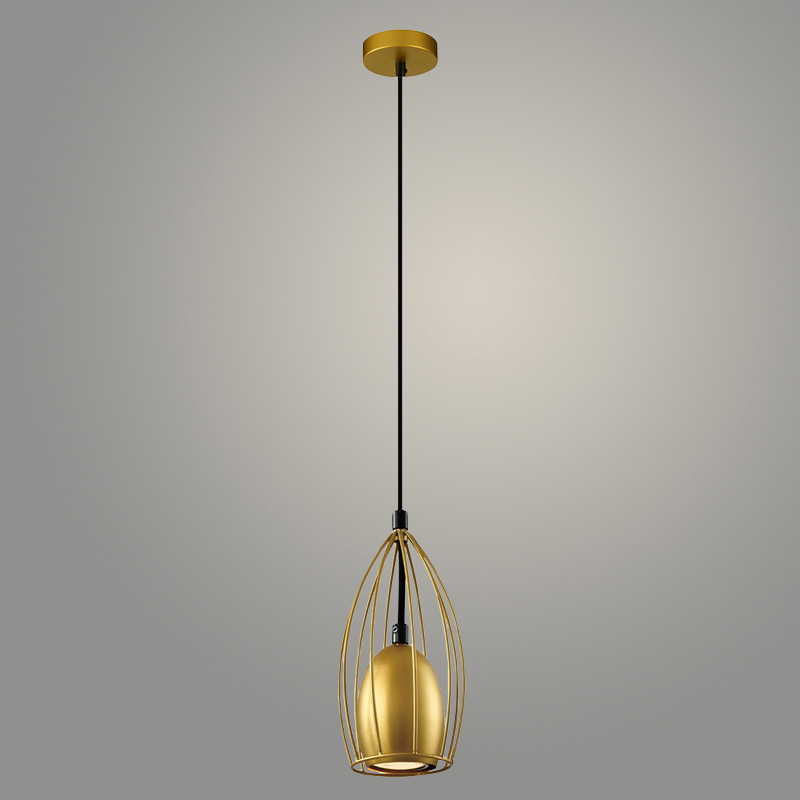 Подвес 23665/1HQ BK+GD черный/золото 1х25W GU10 h900, WAN23