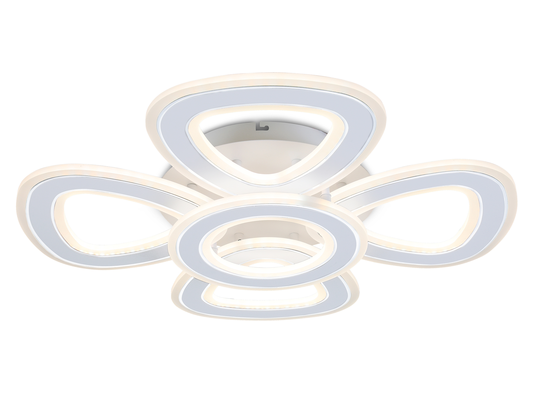 Светильник Ambrella FA8925/4+1 WH/CH белый/хром 163W 3000K-6400K 590*590*120 (ПДУ РАДИО 2.4G)