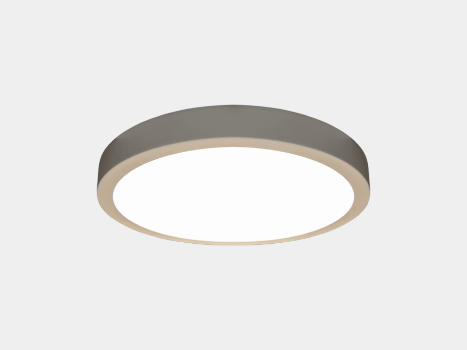 Светильник светодиодный потолочный накладной ультратонкий, серия KH, Белый, 22Вт, IP20, Теплый белый