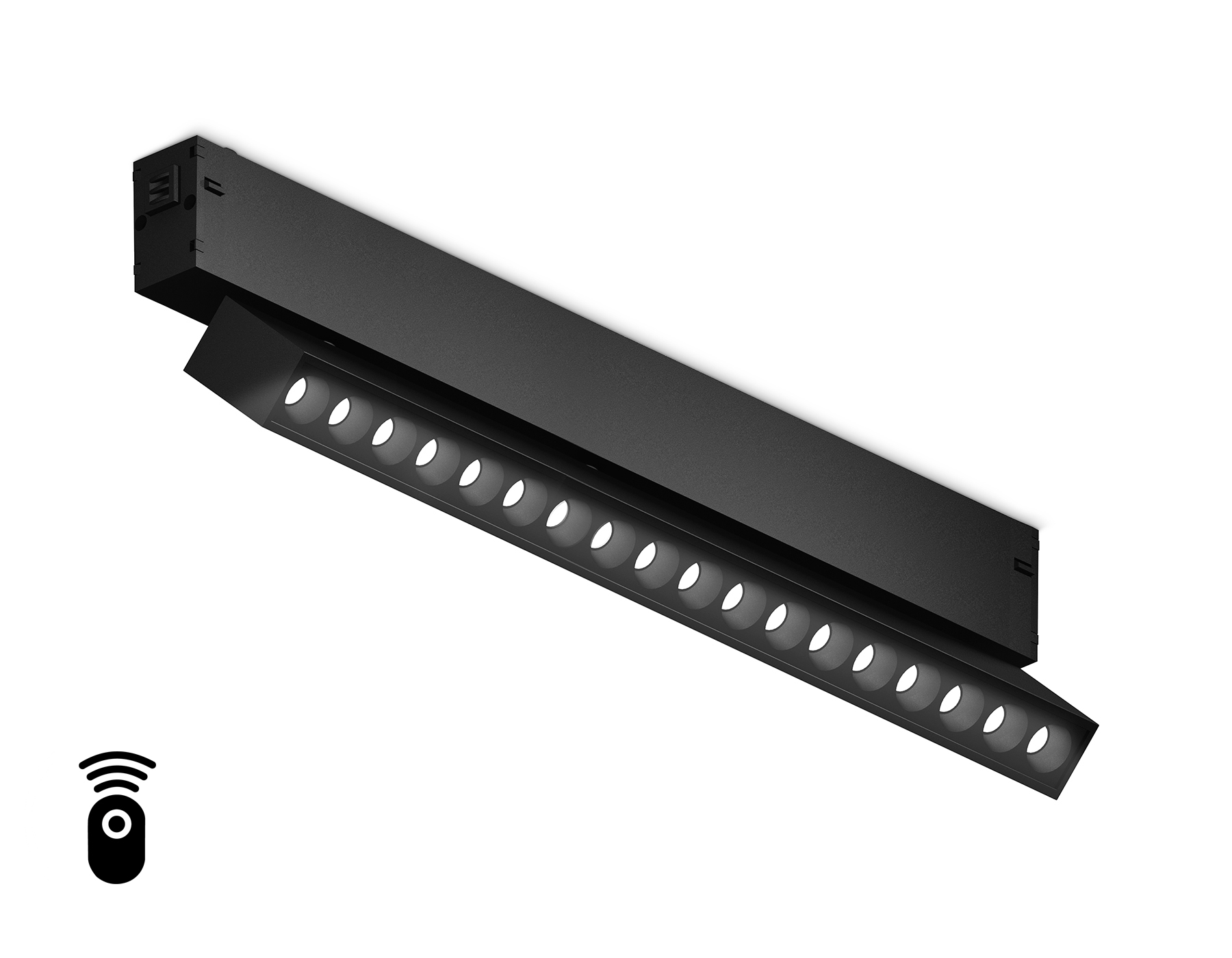 Светильник для Magnetic 220V GL1352 BK черный IP20 18W 3000K-6400K 24° 342*25*112 (Без ПДУ)димм.упра
