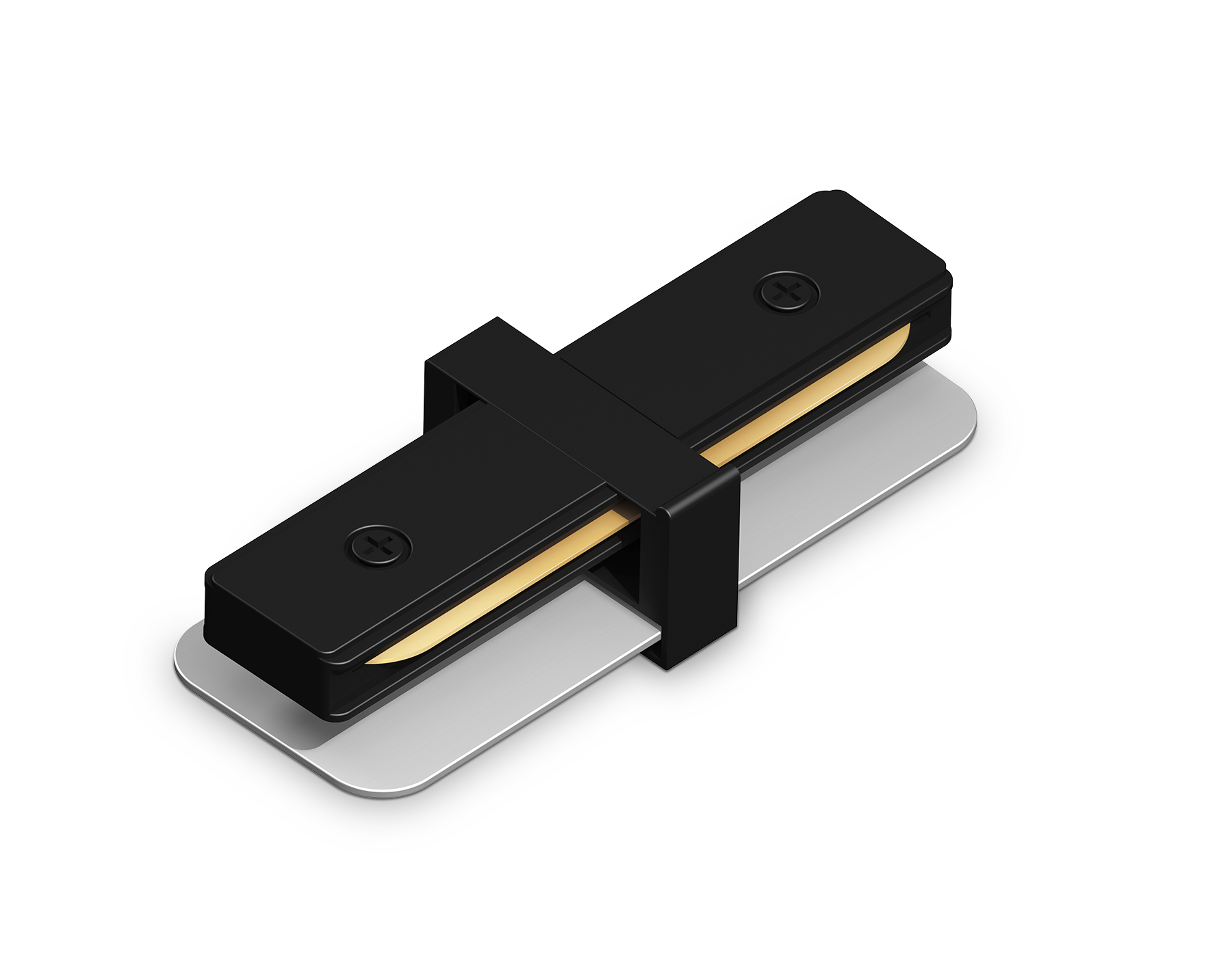 Коннектор прямой для однофазного шинопровода Standard 220V 79*35*20 GL7160 BK черный