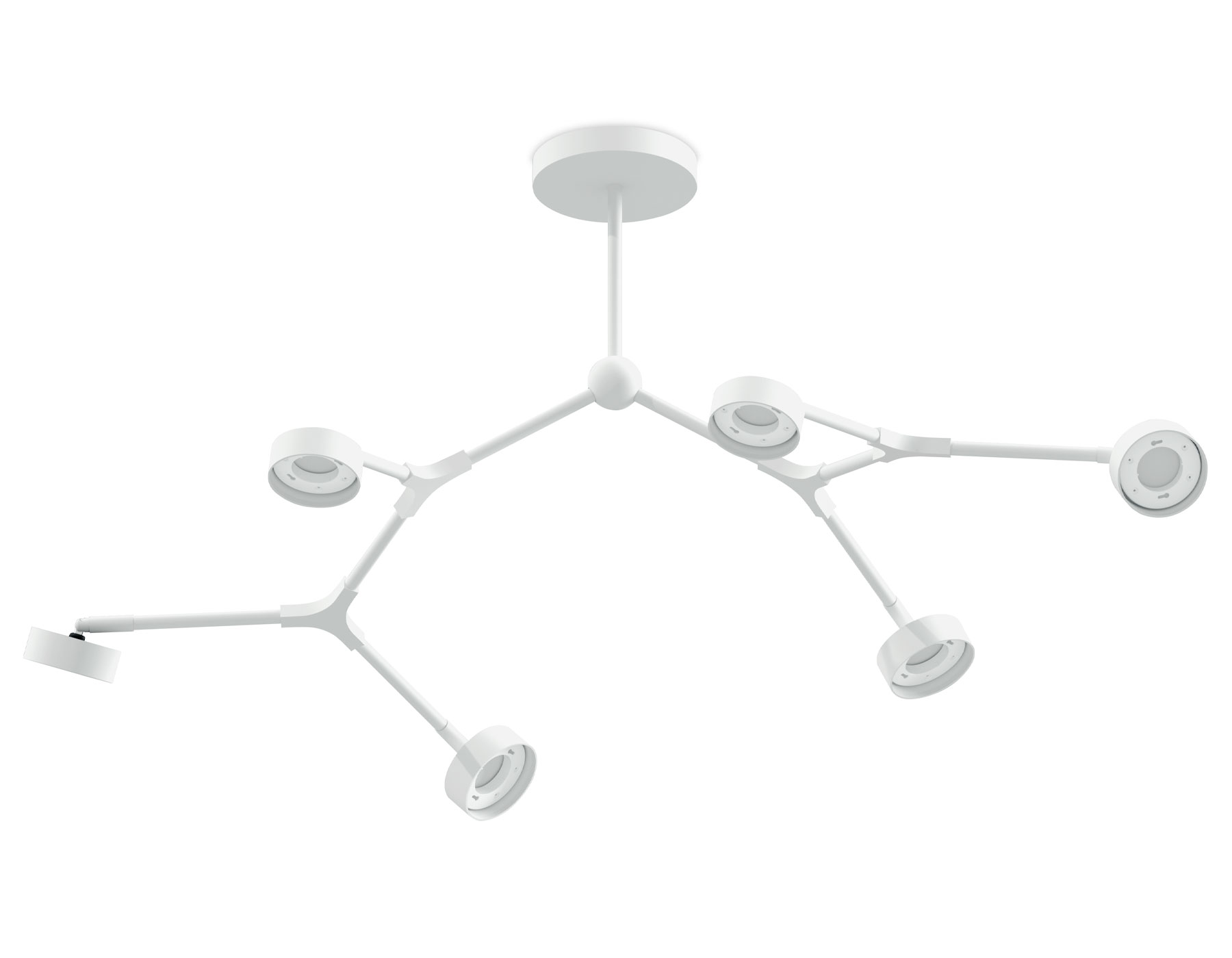 Корпус светильника подвесной поворотный D85 C9055/6 SWH белый песок 1100*400*175mm GX53/6
