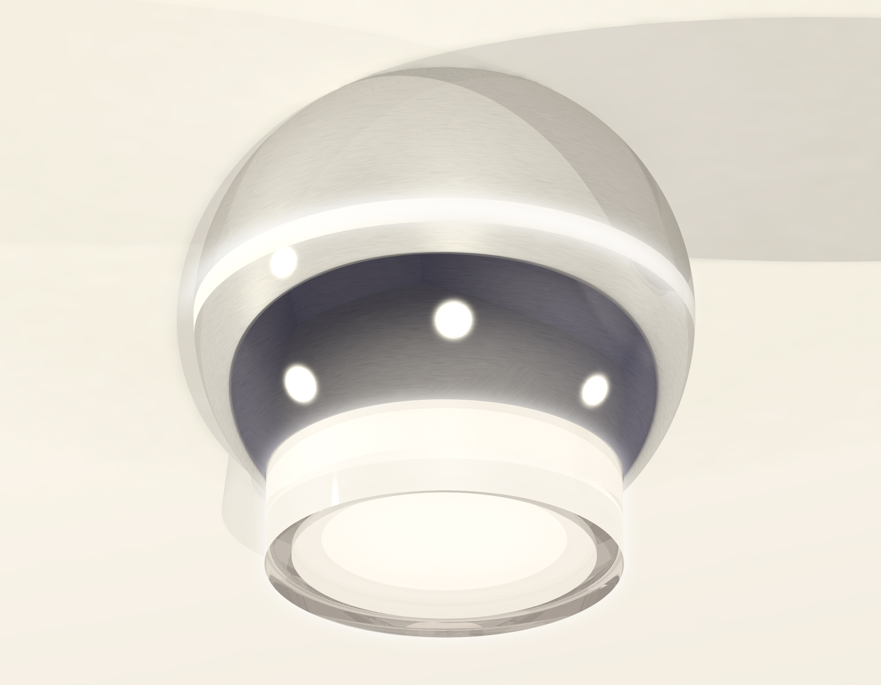 XS1104031 PSL/FR серебро полированное/белый матовый MR16 GU5.3 LED 3W 4200K (C1104, N7160)
