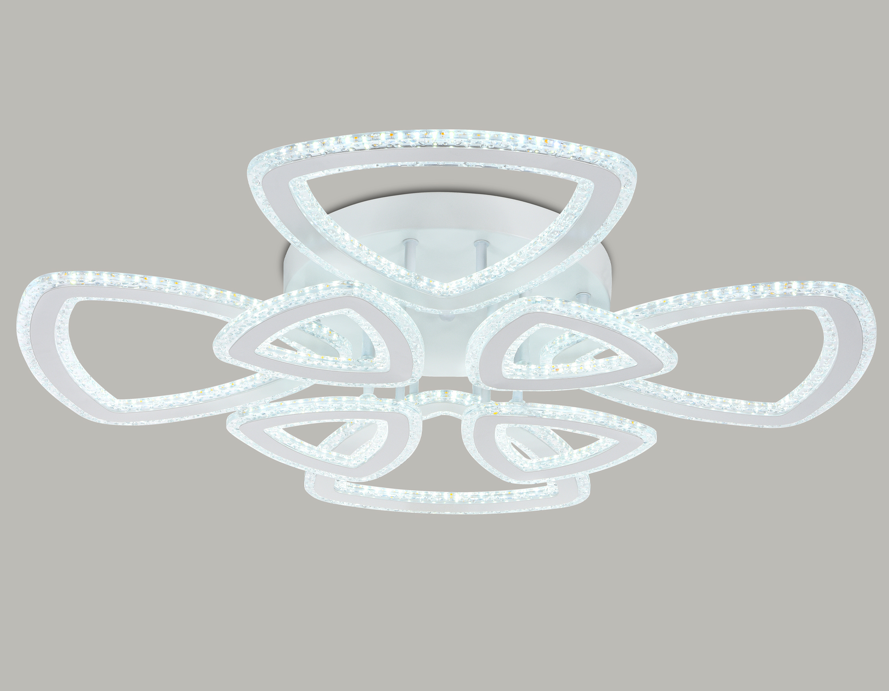 Светильник Ambrella FA8863/4+4 WH белый 182W 3000K+6400K/4200K+4200K 740*740*130 (ПДУ РАДИО 2.4G)