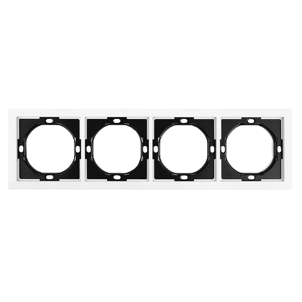 Рамка 4-местная, серия Мия, PFR00-3004-01, белая магнолия