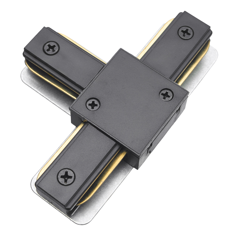 Коннектор для шинопровода Т- образный 1-фазный G-1-TTT-IP20-B черный