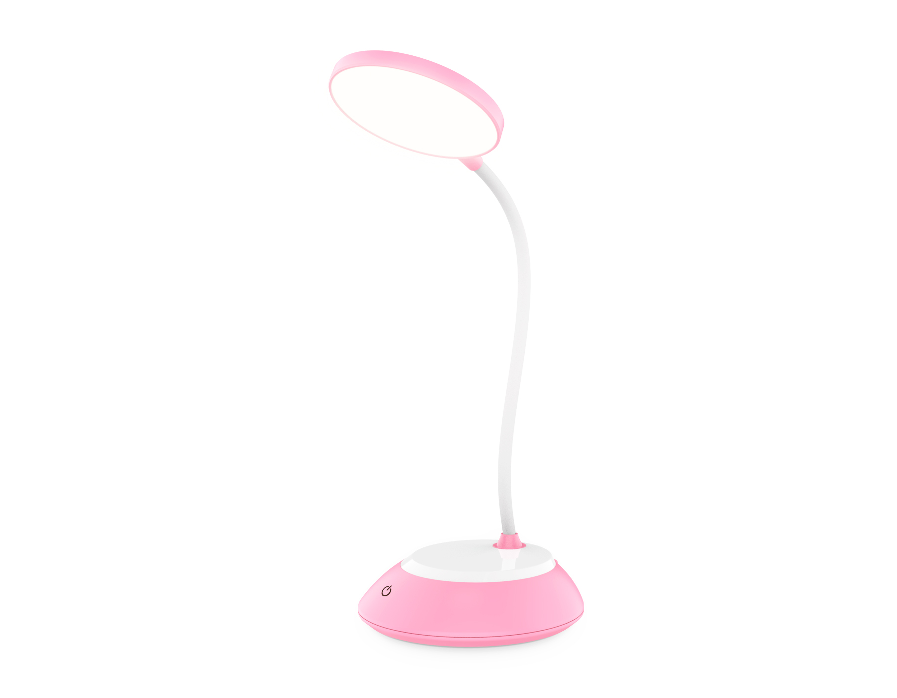 Светодиодная настольная лампа AMBRELLA DE603 PI/WH роз/бел LED 2800-6500K 5W аккум.бат.USB