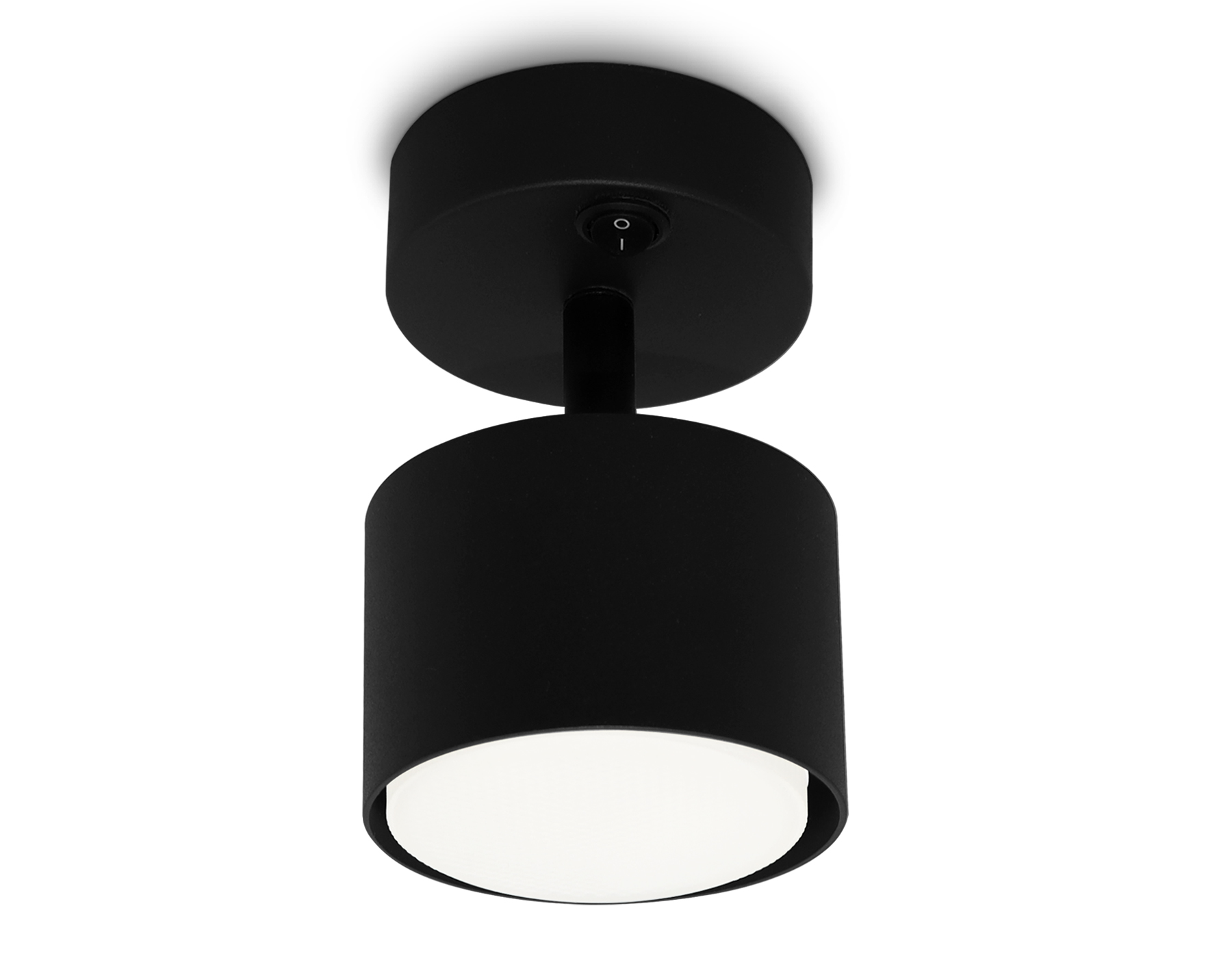 Светильник накладной AMBRELLA TA133 BK черный GX53 max 12W D79*134*D84 с выключателем 