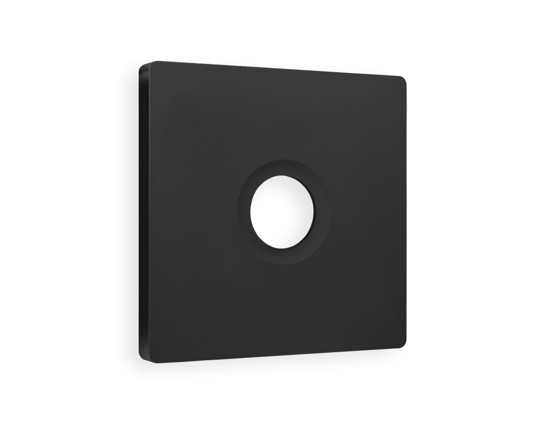 AP8130 Лицевая панель ALFA (Черный матовый) для TV розетки QUANT