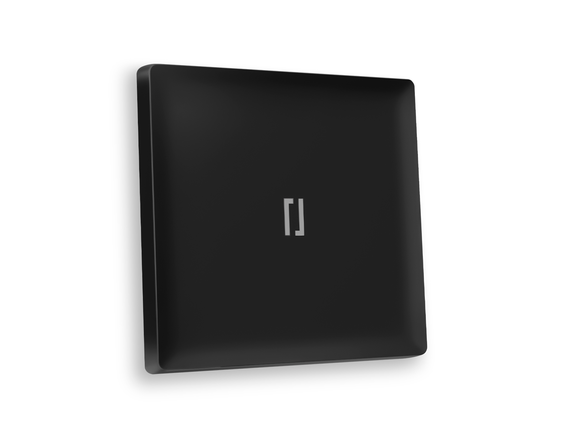 AP8020 Лицевая панель ALFA (Черный матовый) для 1-кл выключателей с подсветкой QUANT