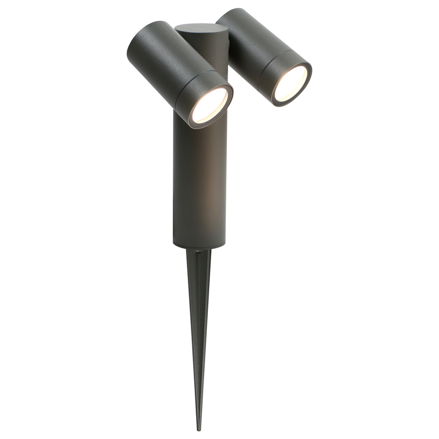 Садово-парковый светильник General GPF-2MR16-GU10-R-IP65 Графит Люмикс