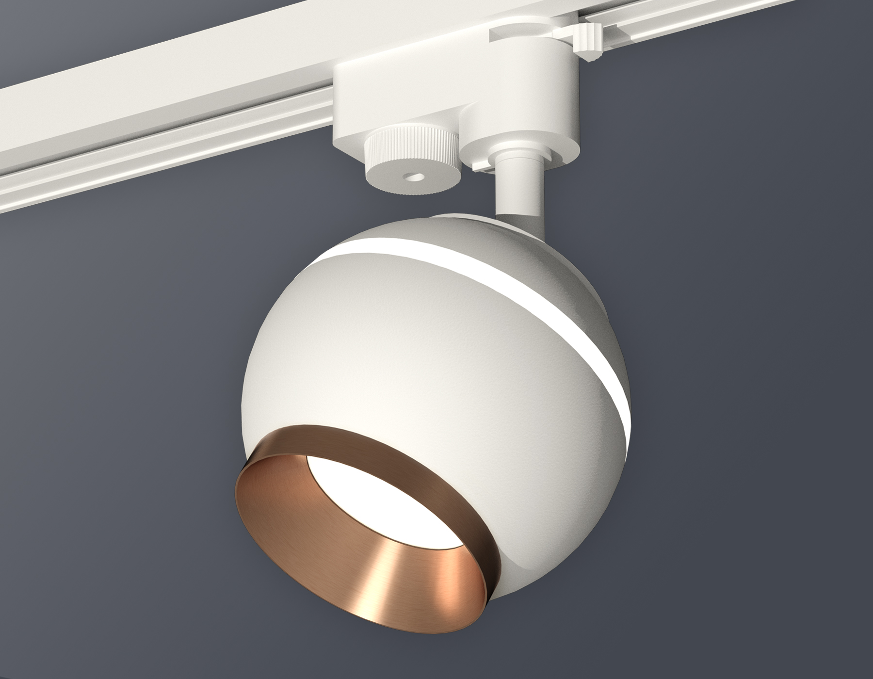 XT1101024 SWH/PPG белый песок/золото розовое полированное GU5.3 LED 3W 4200K (A2520, C1101, N7035)