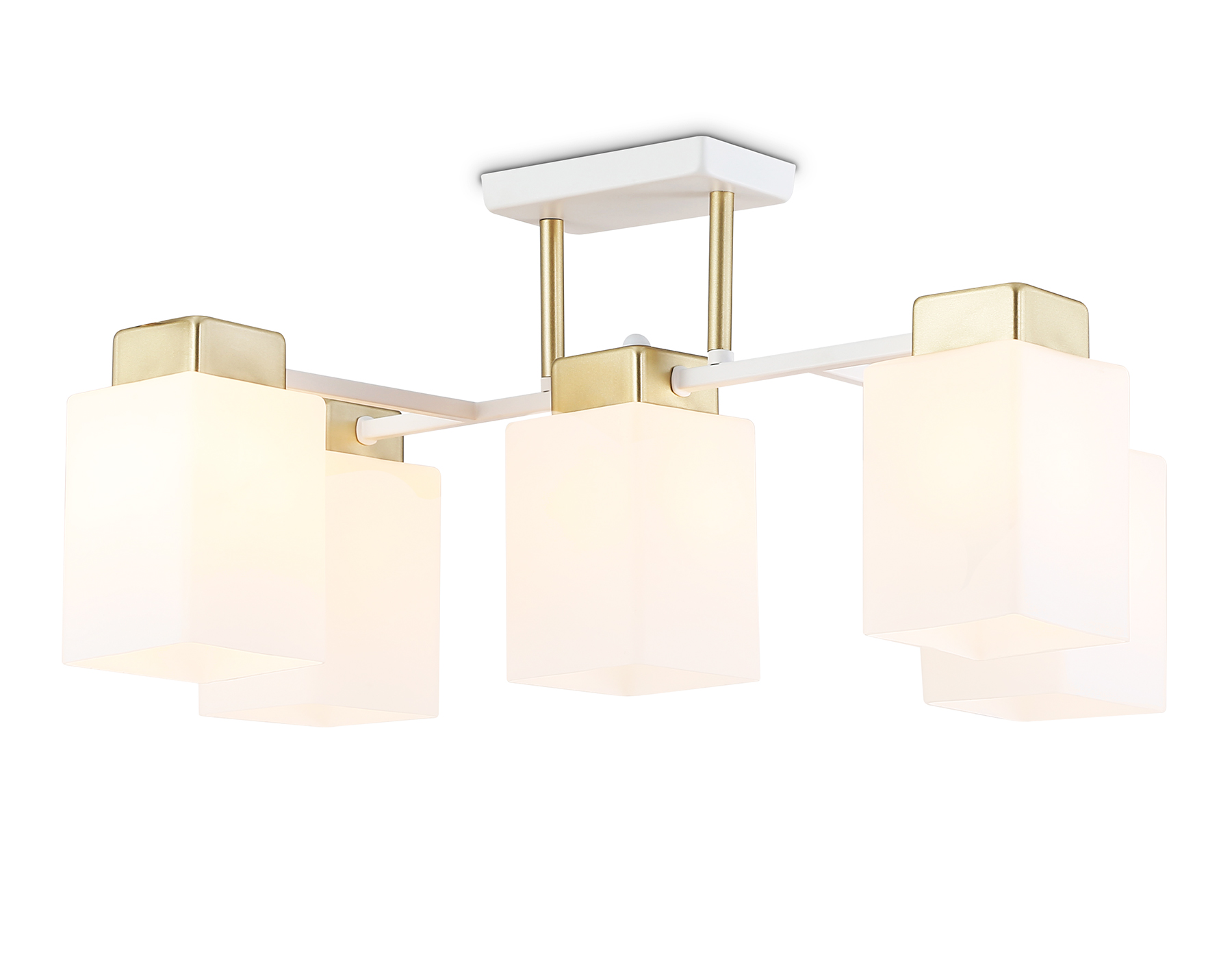 Светильник подвесной Ambrella TR303047/5 WH/GD белый/золото E27/5 max 60W 540*480*270