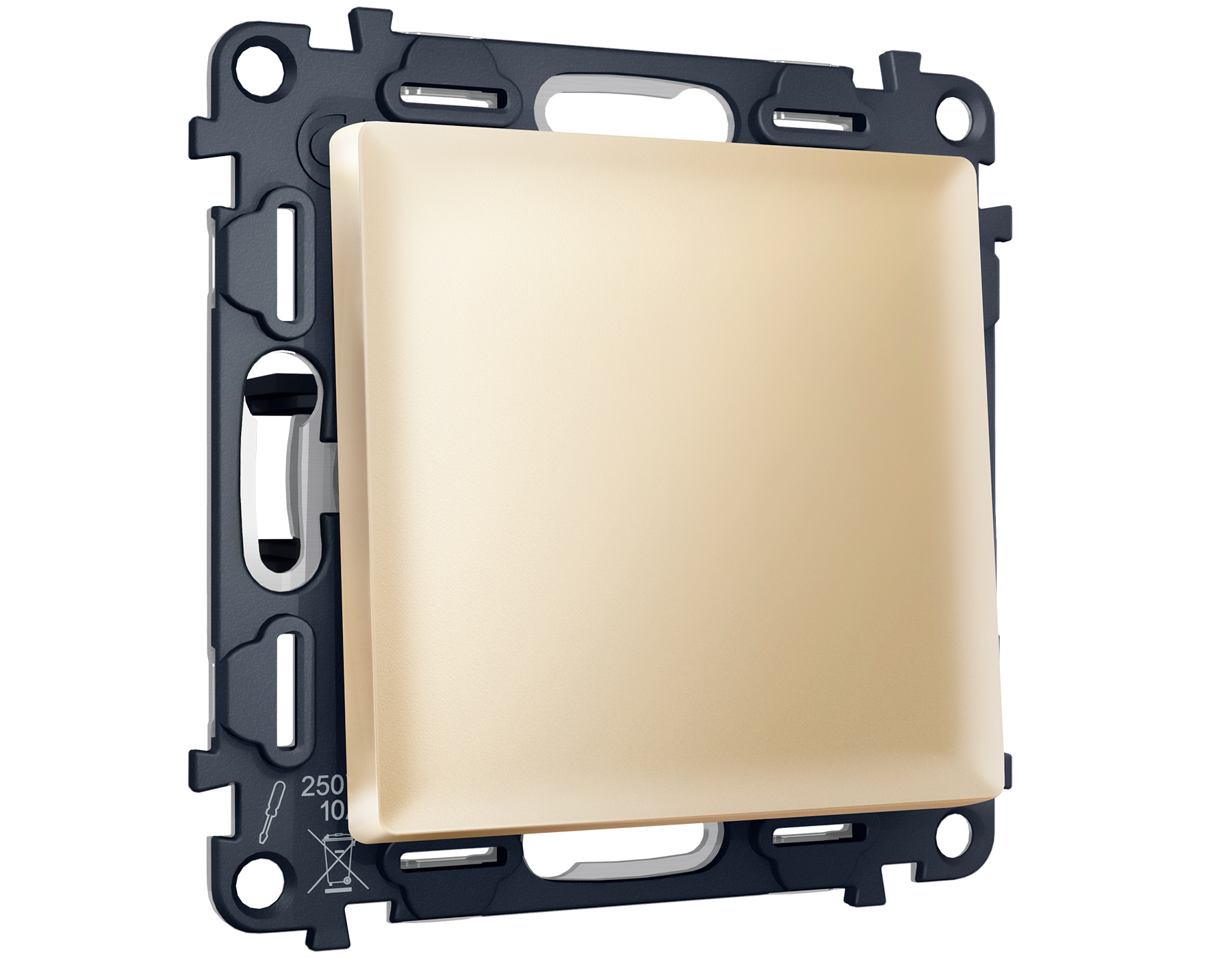 MA601020 Комплект механизма 1-кл проходного выключателя ALFA Шампань QUANT (AP6010, VM105)