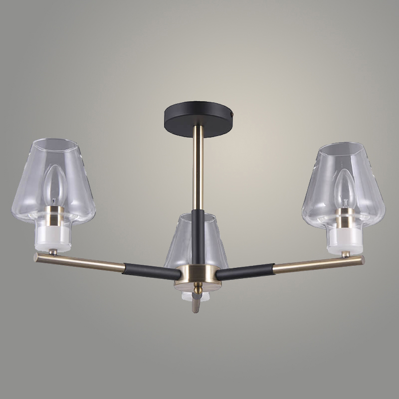 Люстра 210817/3P/BR AB+BK бронза/черный 3х40W E14 d650 h320