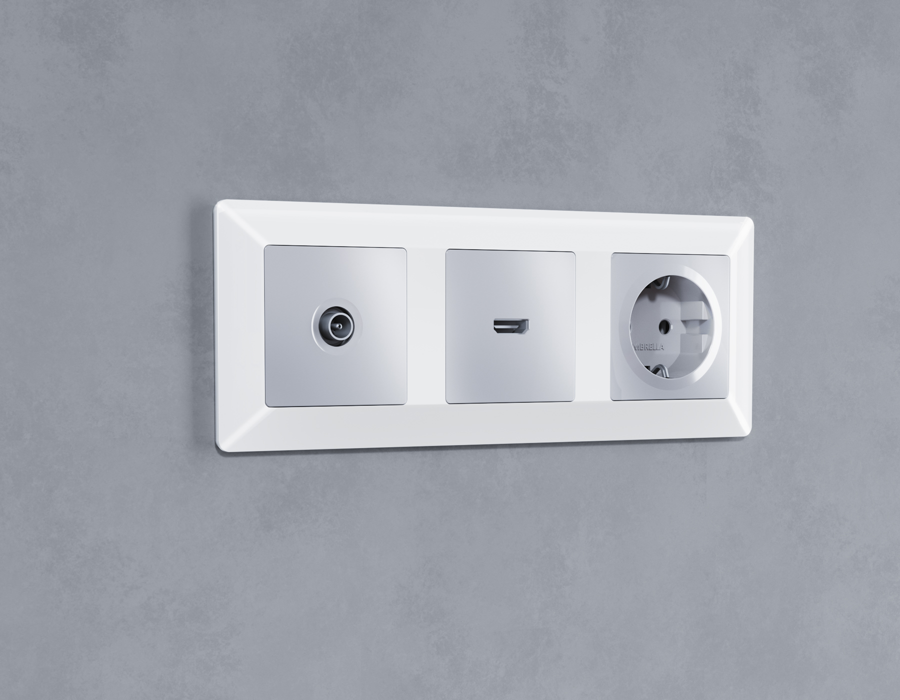 AF110103 Рамка ALFA Line (Белый глянец) 3-ая