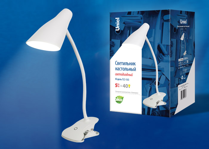 Светильник настольный UNIEL TLD-563 White/LED/360Lm/4500K/Dimmer