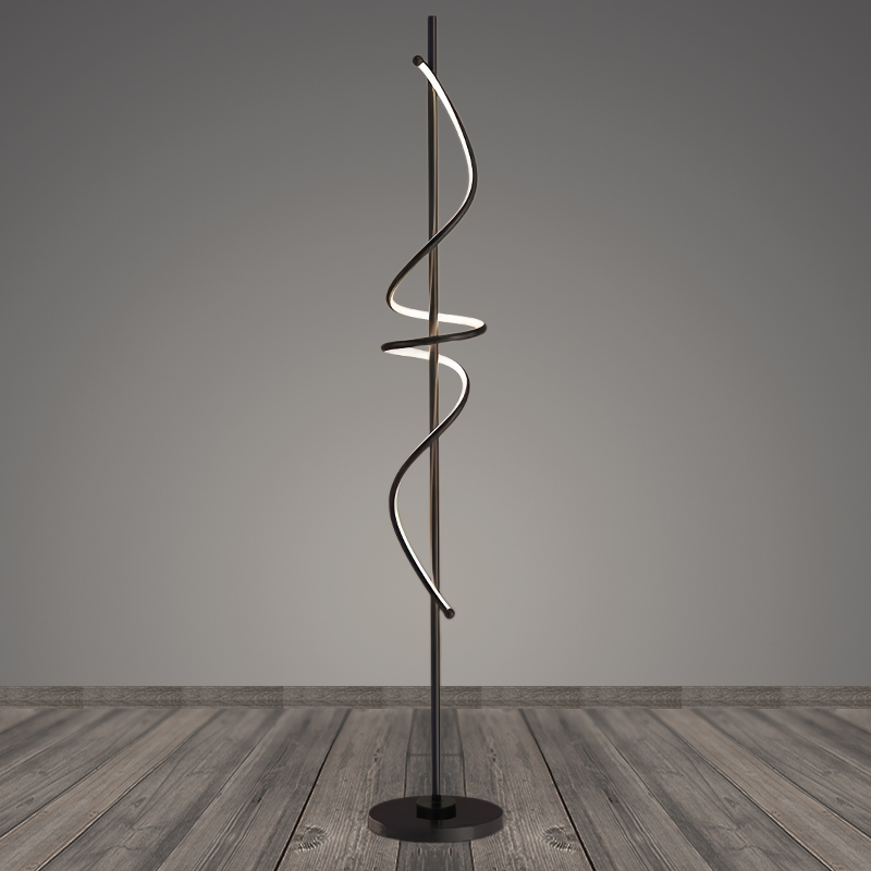 Торшер 10081 BK черный 1х40W LED h1520, BTH