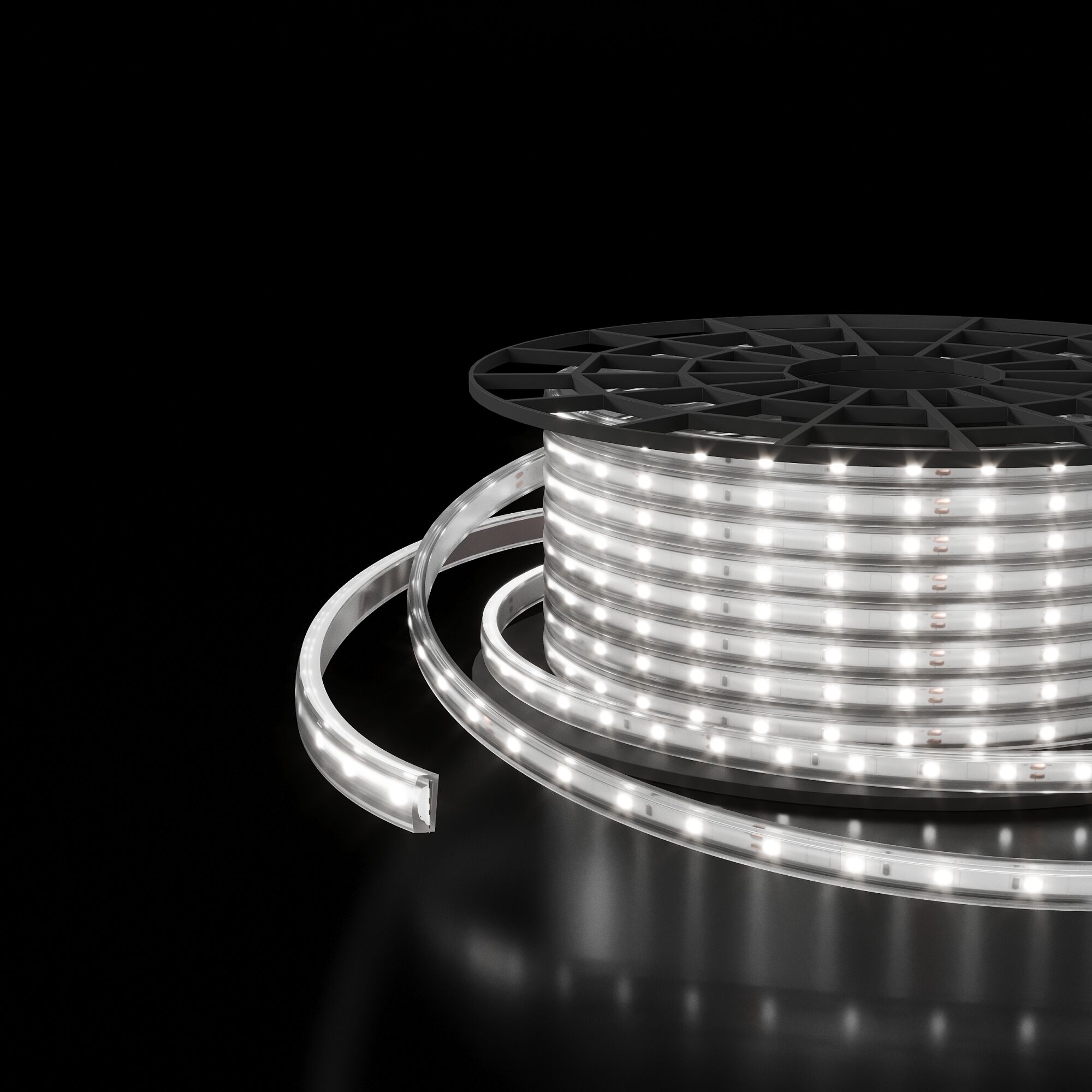 Светодиодная лента Elektrostandard 220V 8W 60Led 2835 IP65 холодный белый, 50 м